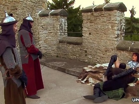 A threesome that left her with a very sticky face