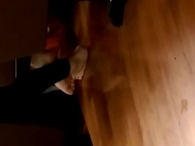 candid asian girl feet