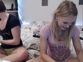 girl siswet19 playing with a girl  on live webcam —  for more Extreme Games www.sheer.com/siswet