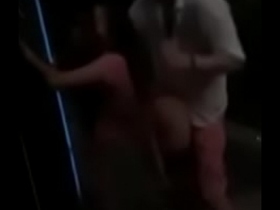 Chinese girl runs into white guy outside, she gets fucked and creampied